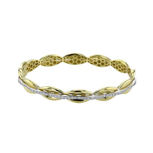 Simon G Bangle in 18k Gold with Diamonds