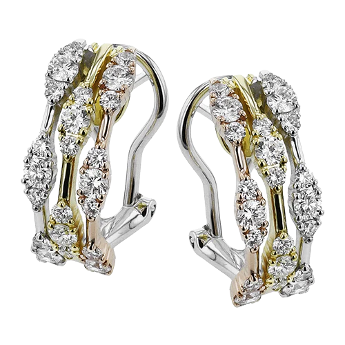 Simon G le4635 Earrings in 18k Gold with Diamonds