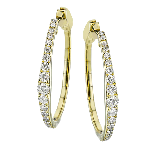 Simon G le4650 Sg Hoop Earring LE4650-Y