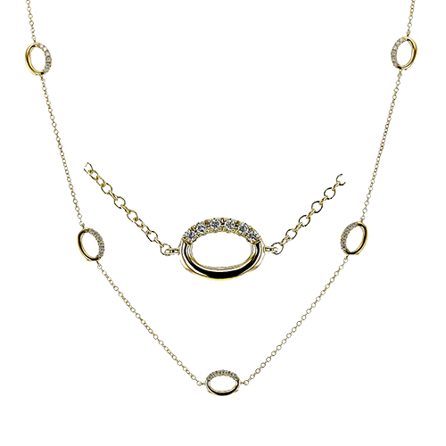 Simon G ln4050 Necklace in 18k Gold with Diamonds