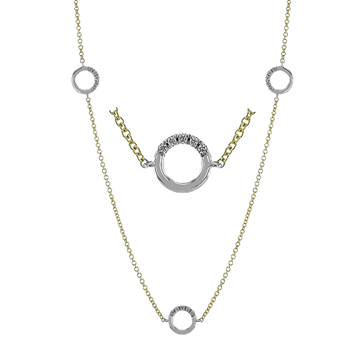 Simon G lp4829 Necklace in 18k Gold with Diamonds