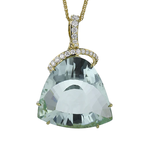 Simon G Color Pendant in 18k Gold with Diamonds