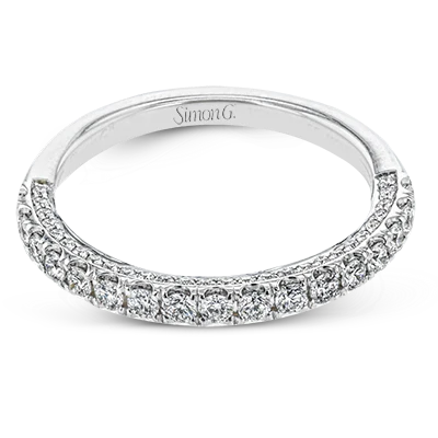 Simon G. Wedding Band in 18k Gold with Diamonds - Image 5