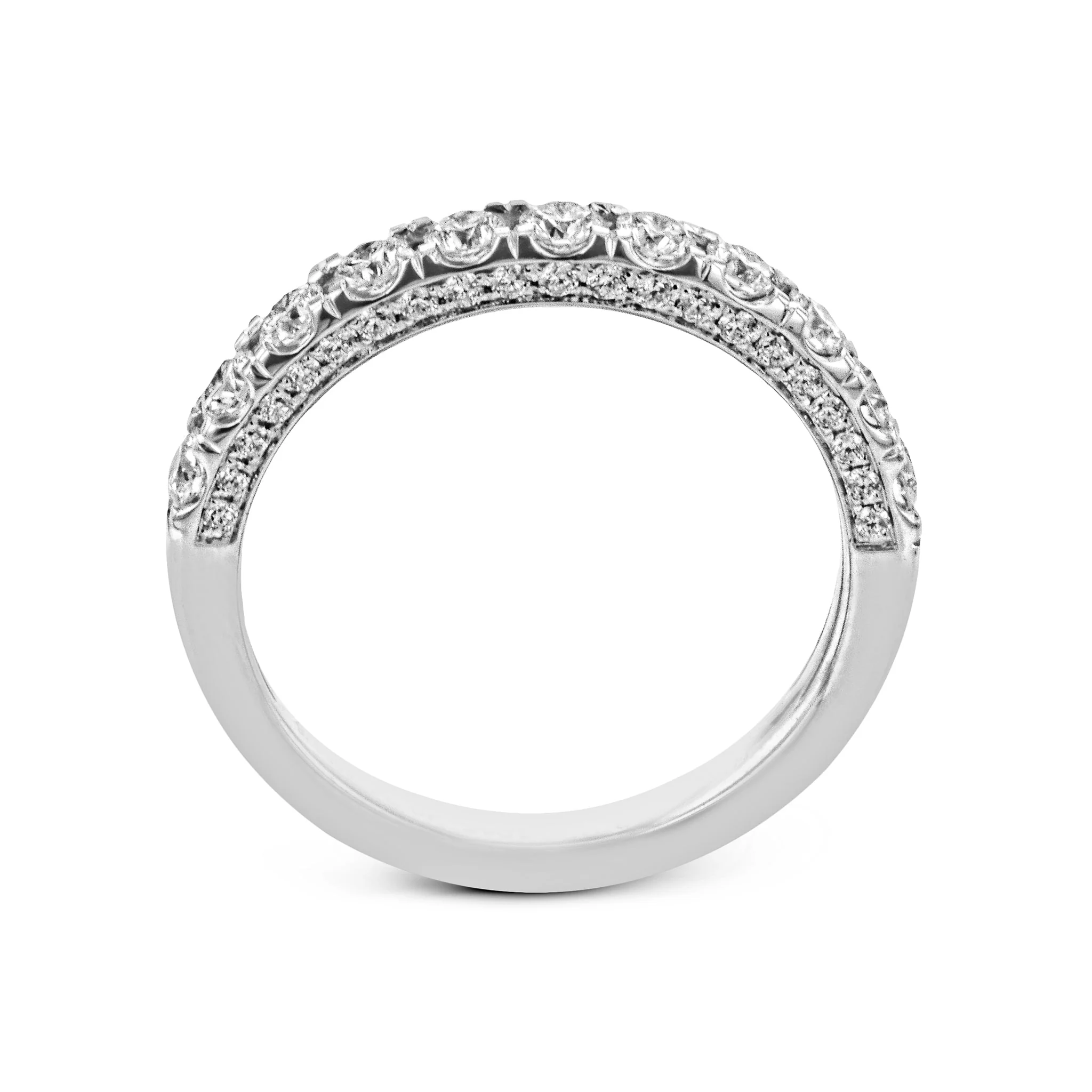 Simon G. Wedding Band in 18k Gold with Diamonds - Image 3