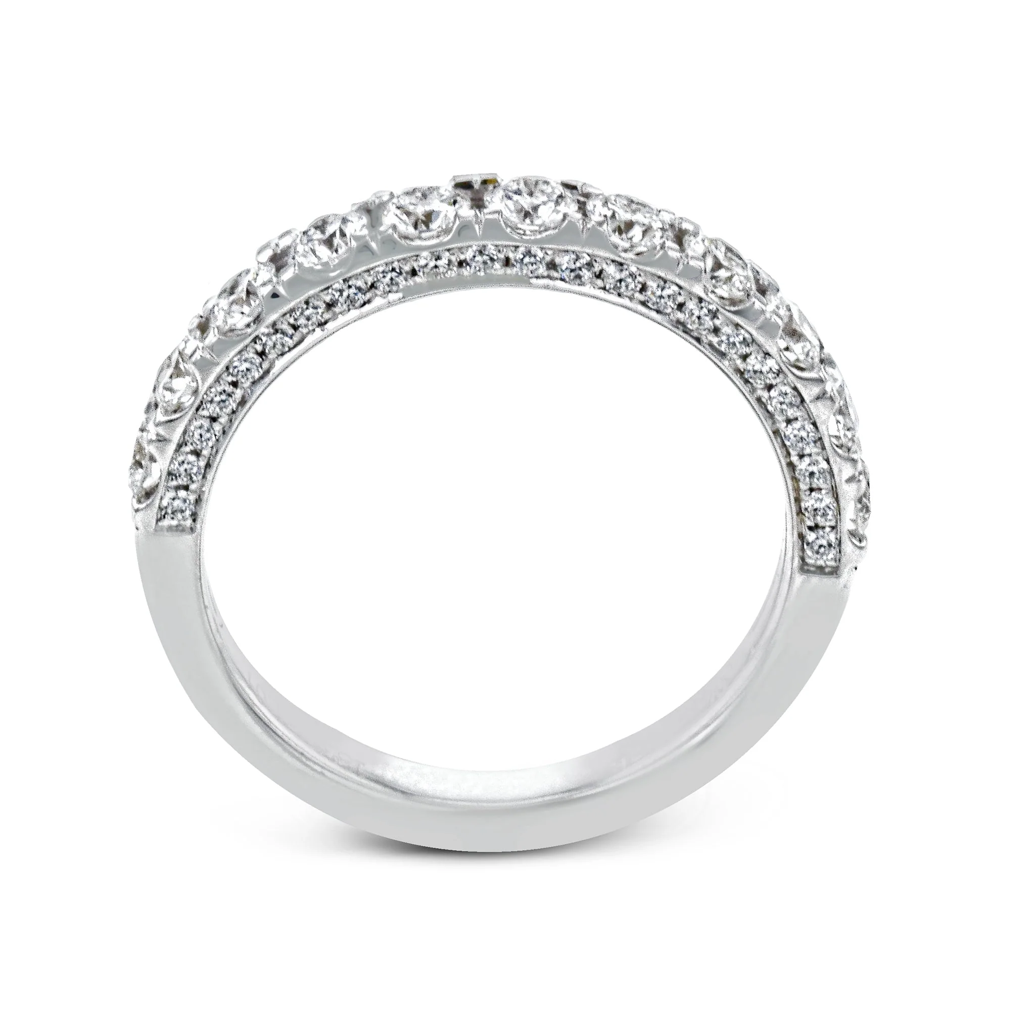 Simon G. Wedding Band in 18k Gold with Diamonds - Image 3