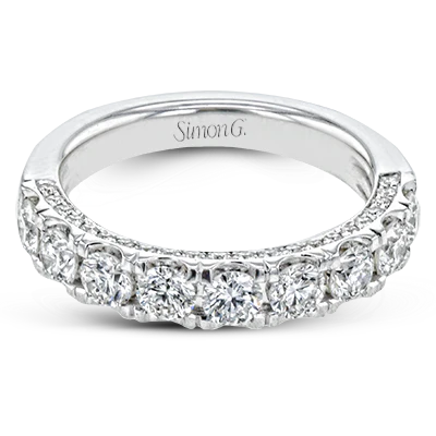 Simon G. Wedding Band in 18k Gold with Diamonds - Image 5
