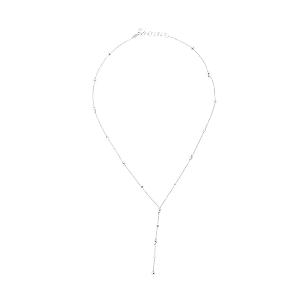 Silver Diamond 1/8Ctw Necklace