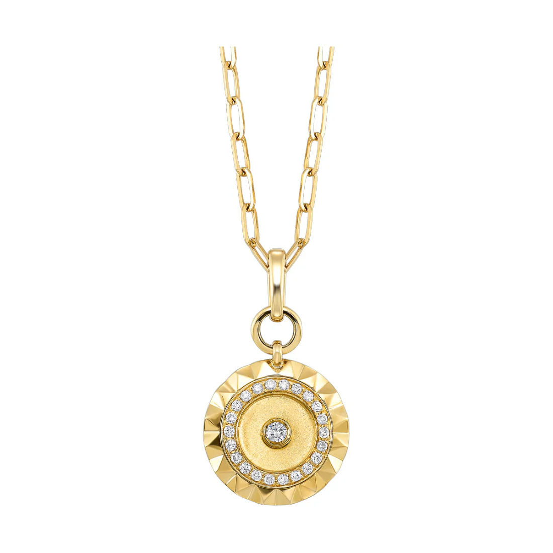 14Kt Yellow Gold Diamond 1/3Ctw Necklace