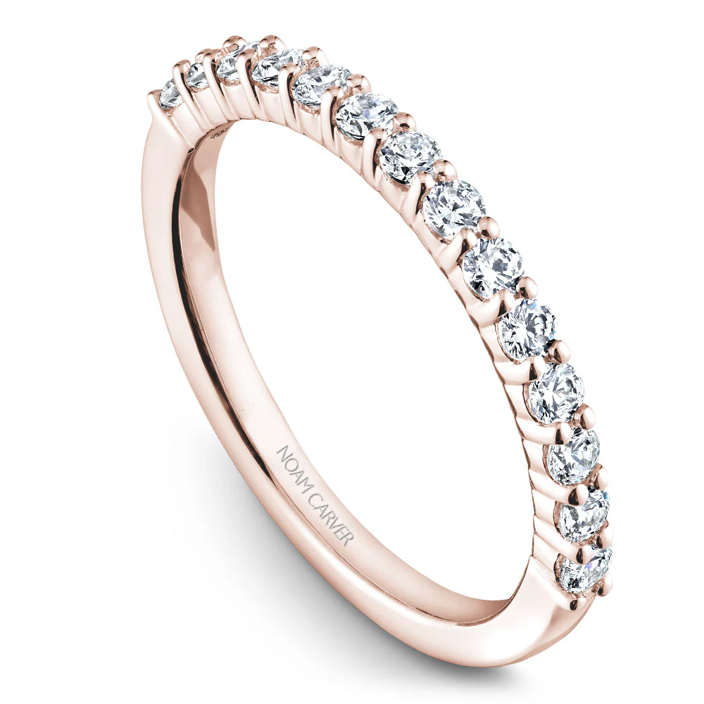 Noam Carver Rose Gold Diamond Engagement Ring Setting (0.37 CTW) - Image 5