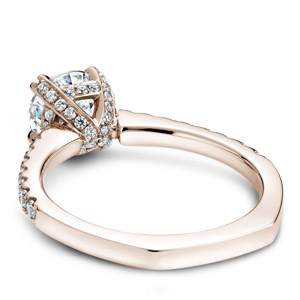 Noam Carver Rose Gold Diamond Engagement Ring Setting (0.39 CTW) - Image 3