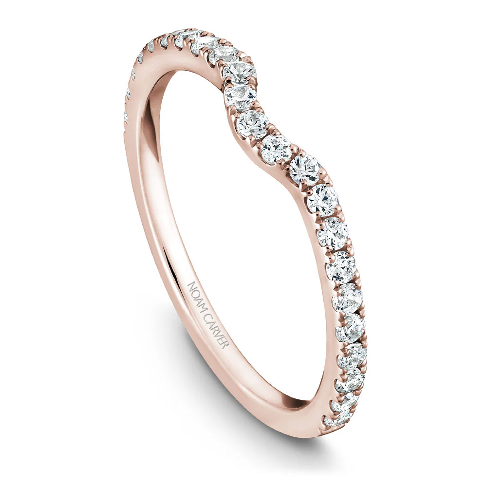 Noam Carver Rose Gold Diamond Engagement Ring Setting with Halo (0.50 CTW) - Image 5