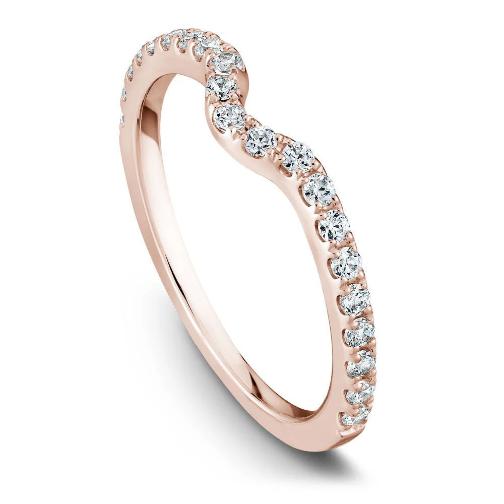 Noam Carver Rose Gold Double Prong Diamond Solitaire Engagement Ring Setting (0.33 CTW) - Image 5