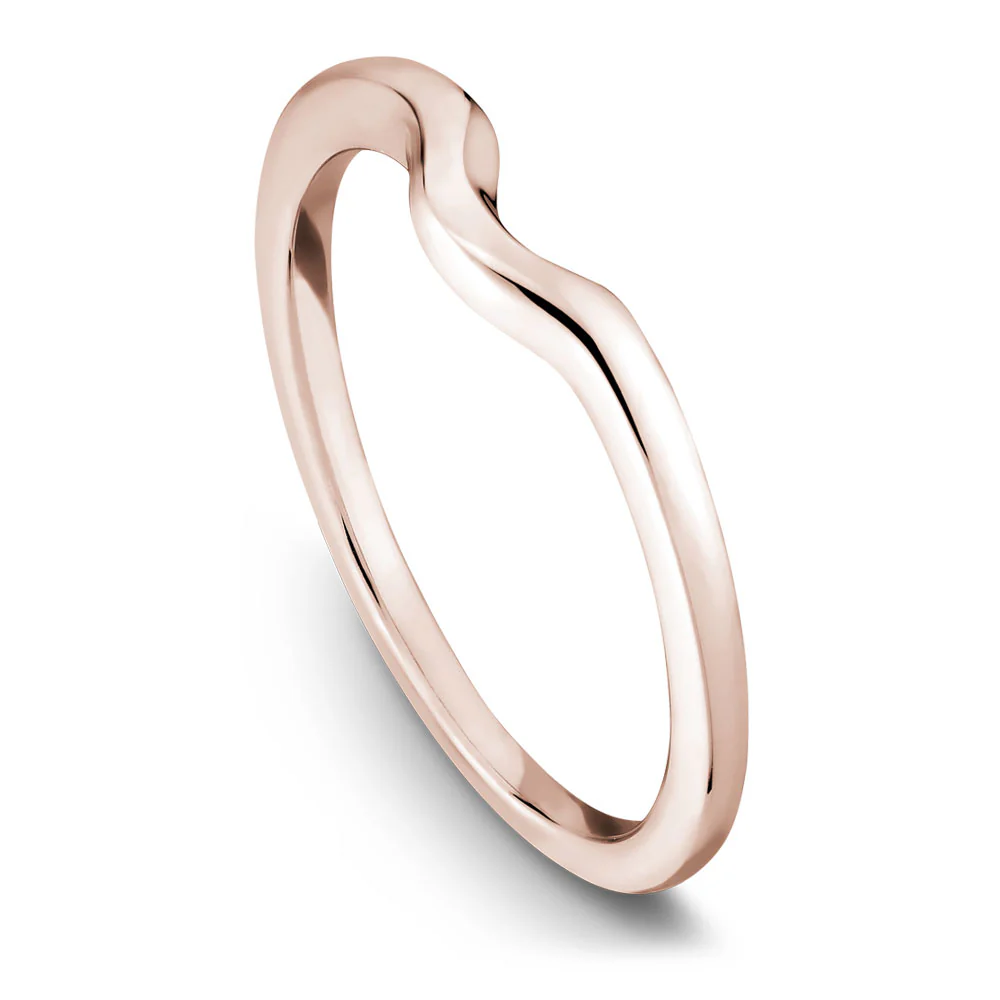 Noam Carver Rose Gold Solitaire Engagement Ring Setting with White Gold Diamond Centerpiece (0.06 CTW) - Image 4