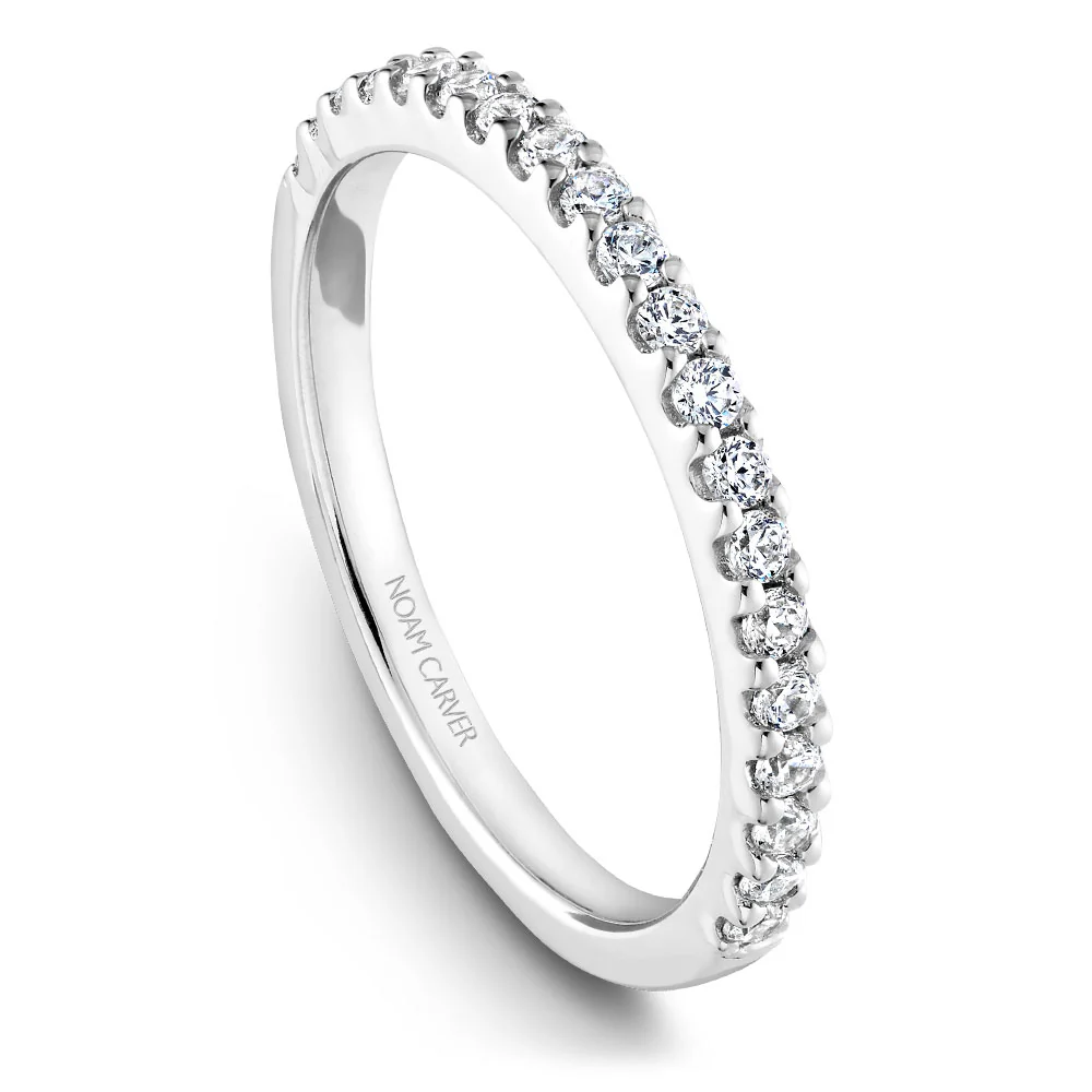 Noam Carver White Gold 3-Stone Diamond Engagement Ring Setting (0.70 CTW) - Image 4