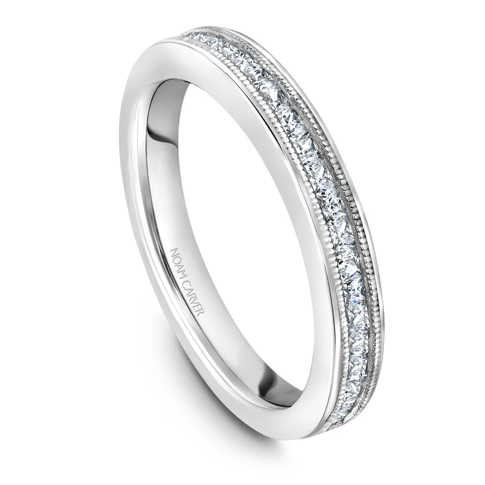 Noam Carver White Gold 3-Stone Diamond Engagement Ring Setting (0.79 CTW) - Image 5