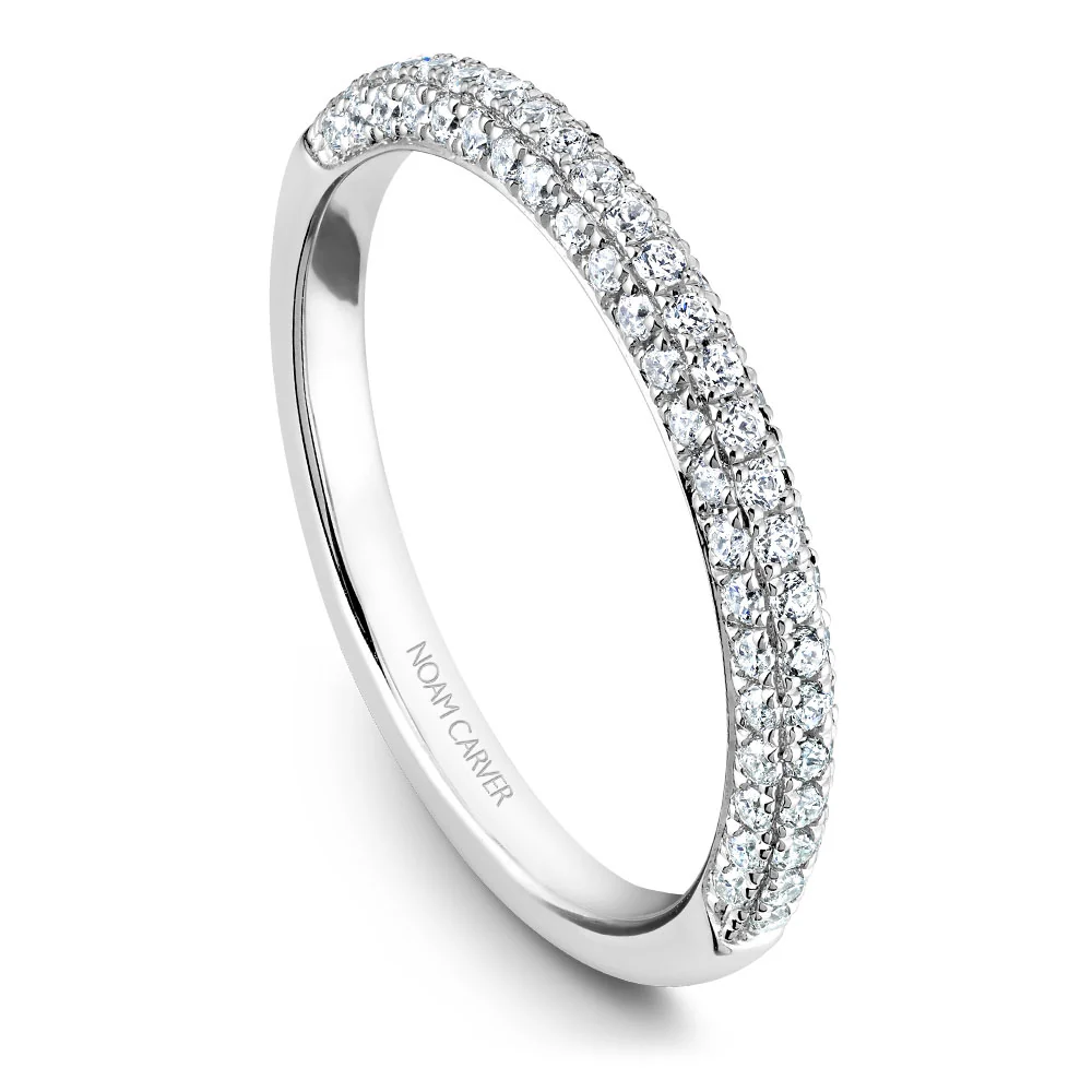 Noam Carver White Gold 3-Stone Diamond Engagement Ring Setting (0.99 CTW) - Image 5