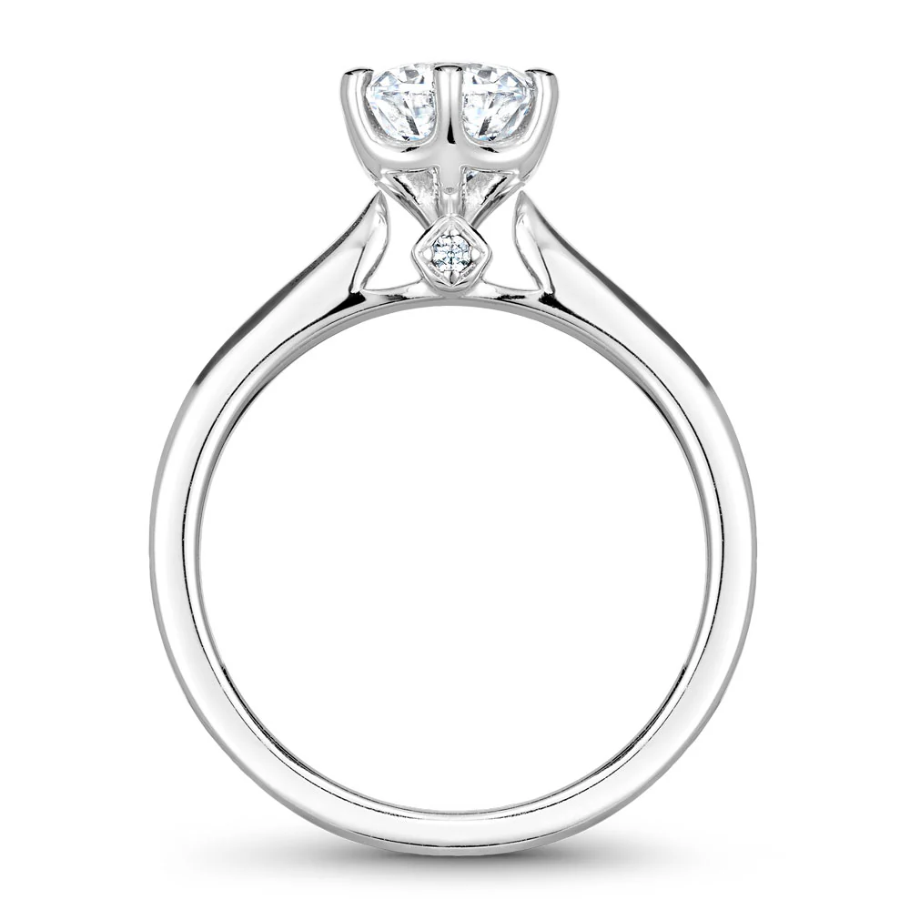 Noam Carver White Gold 6-Prong Diamond Engagement Ring Setting (0.02 CTW) - Image 3
