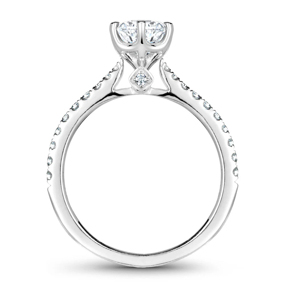 Noam Carver White Gold 6-Prong Diamond Engagement Ring Setting (0.27 CTW) - Image 3