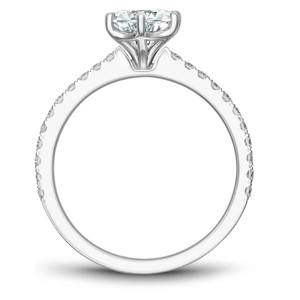 Noam Carver White Gold 6-Prong Diamond Engagement Ring Setting (0.28 CTW) - Image 3