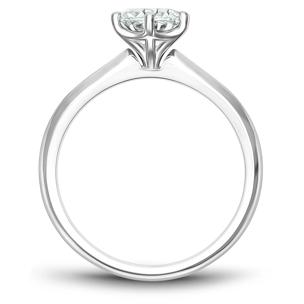 Noam Carver White Gold 6-Prong Solitaire Engagement Ring Setting - Image 2