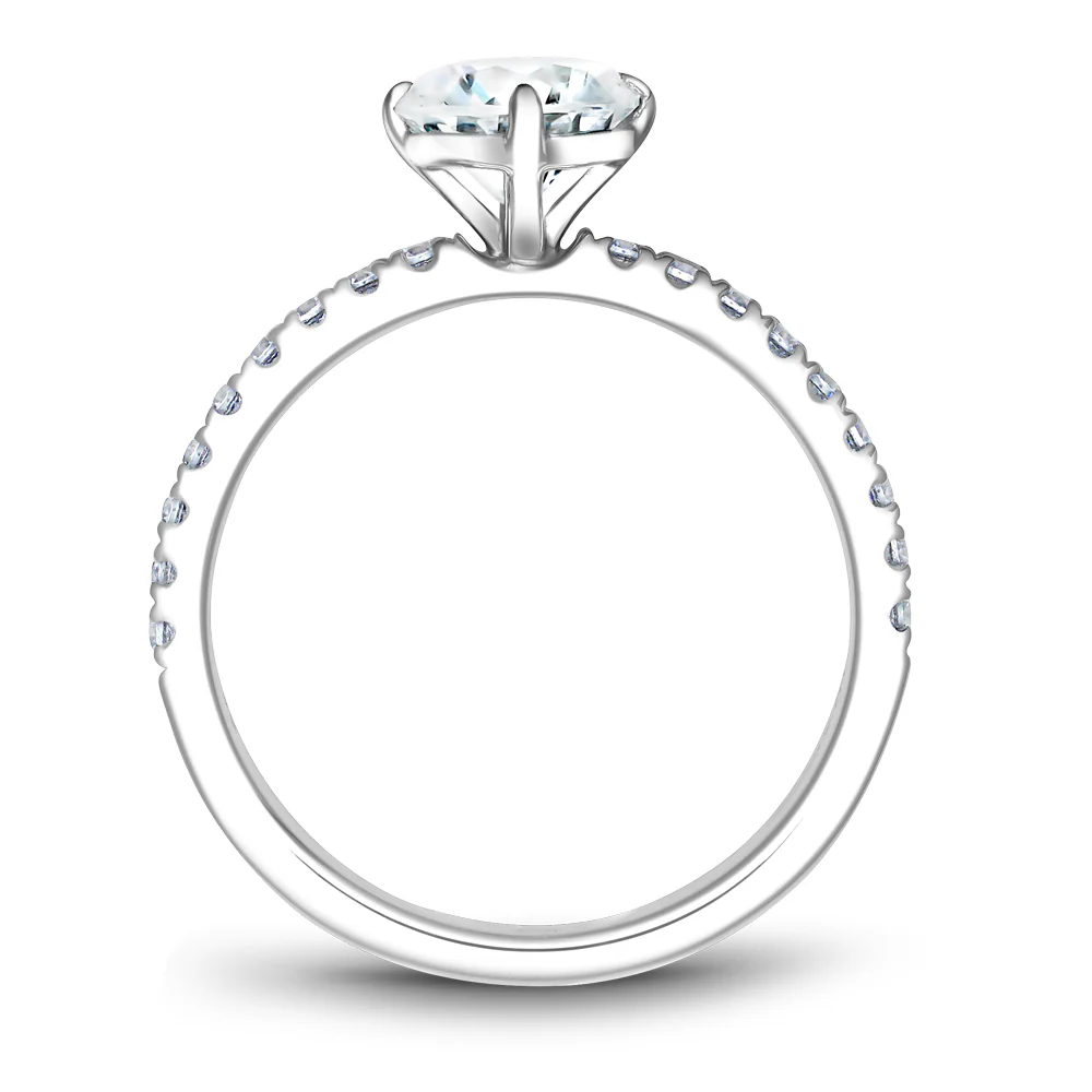 Noam Carver White Gold Diamond Engagement Ring Setting (0.28 CTW) - Image 3