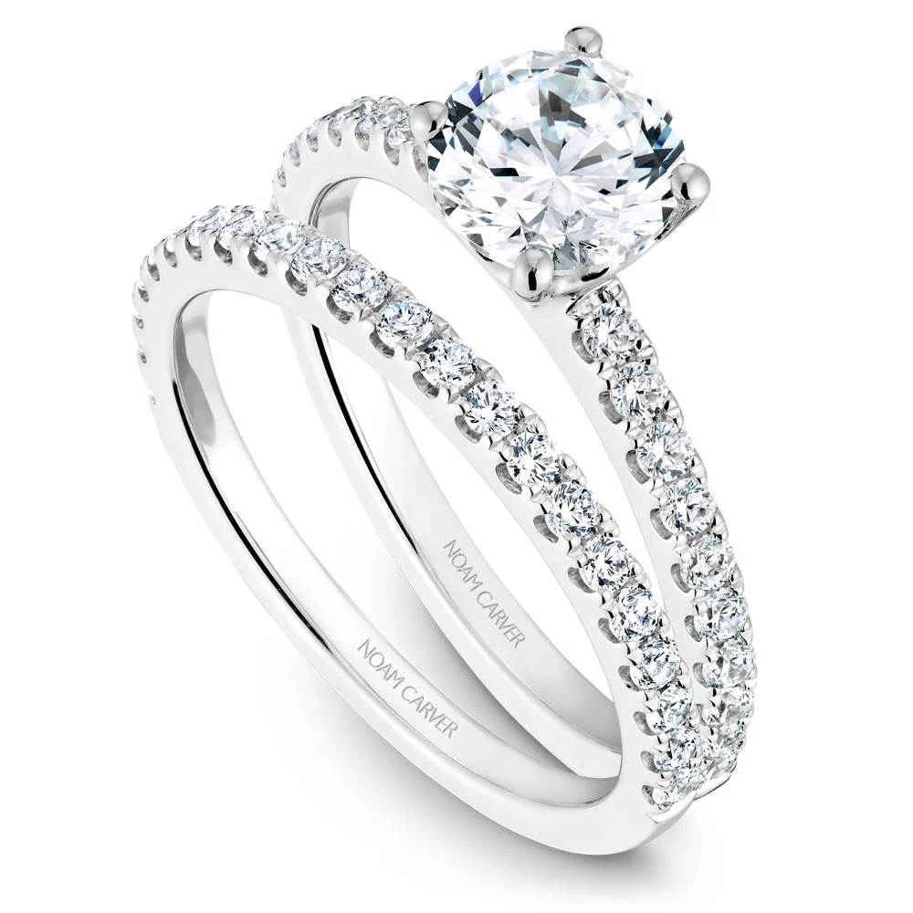 Noam Carver White Gold Diamond Engagement Ring Setting (0.31 CTW) - Image 4