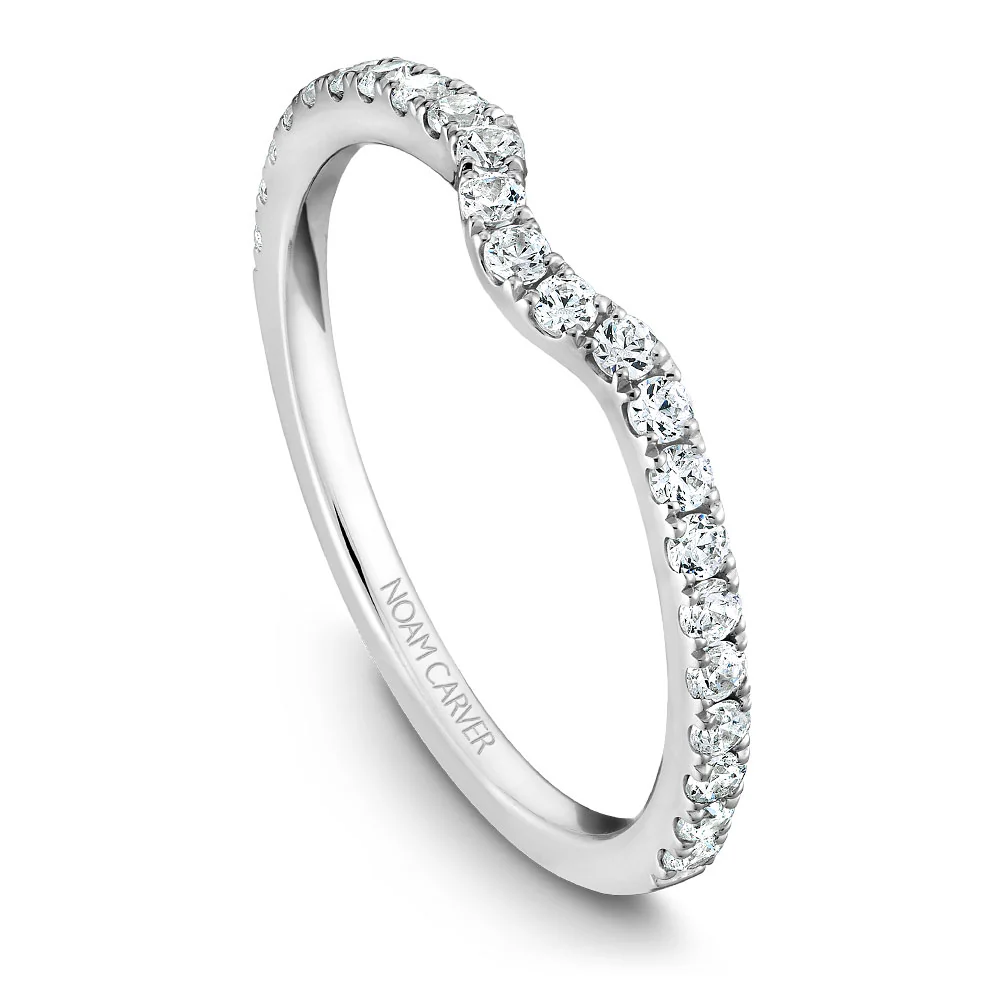 Noam Carver White Gold Diamond Engagement Ring Setting (0.34 CTW) - Image 4