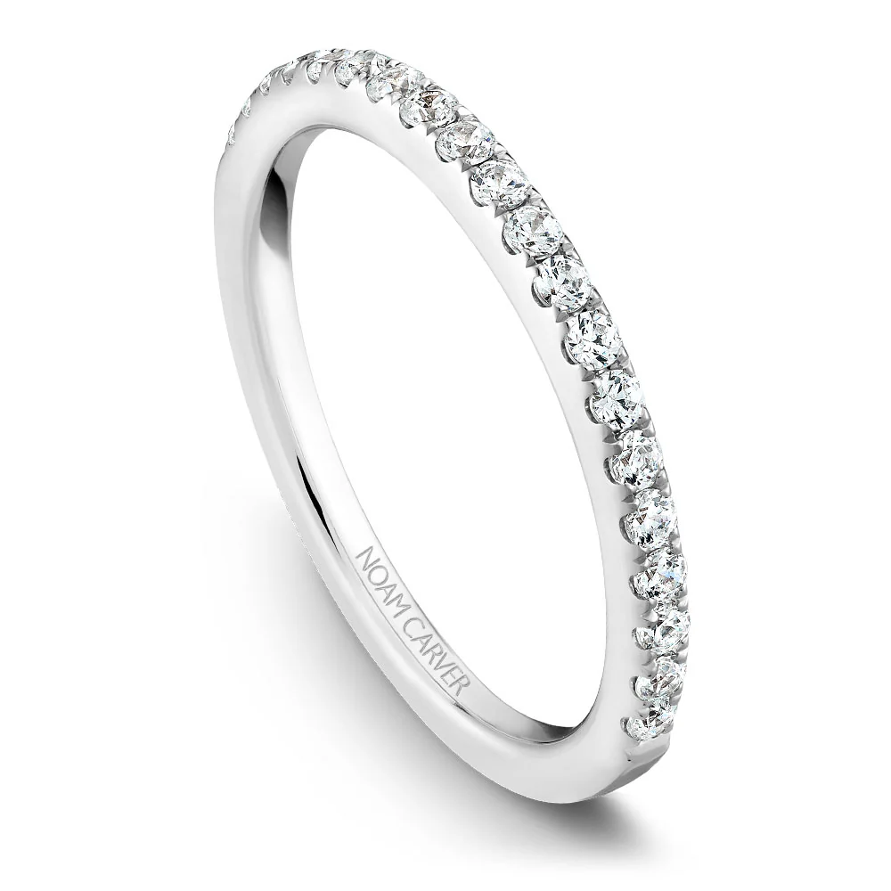 Noam Carver White Gold Diamond Engagement Ring Setting with Halo (0.42 CTW) - Image 4