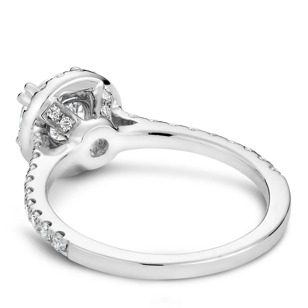 Noam Carver White Gold Diamond Engagement Ring Setting with Halo (0.50 CTW) - Image 3