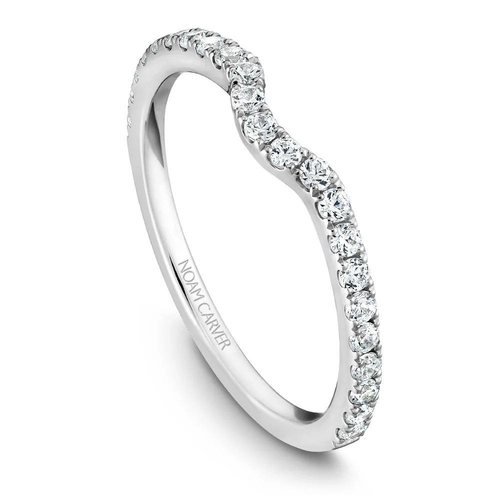 Noam Carver White Gold Diamond Engagement Ring Setting with Halo (0.50 CTW) - Image 5