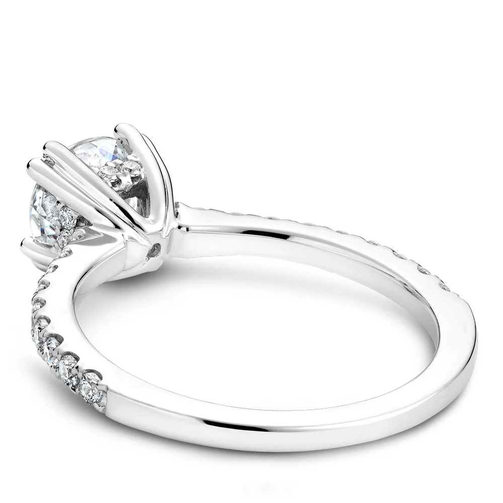 Noam Carver White Gold Double Prong Diamond Solitaire Engagement Ring Setting (0.33 CTW) - Image 3