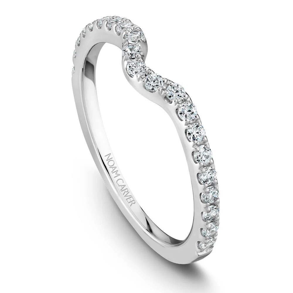 Noam Carver White Gold Double Prong Diamond Solitaire Engagement Ring Setting (0.33 CTW) - Image 5