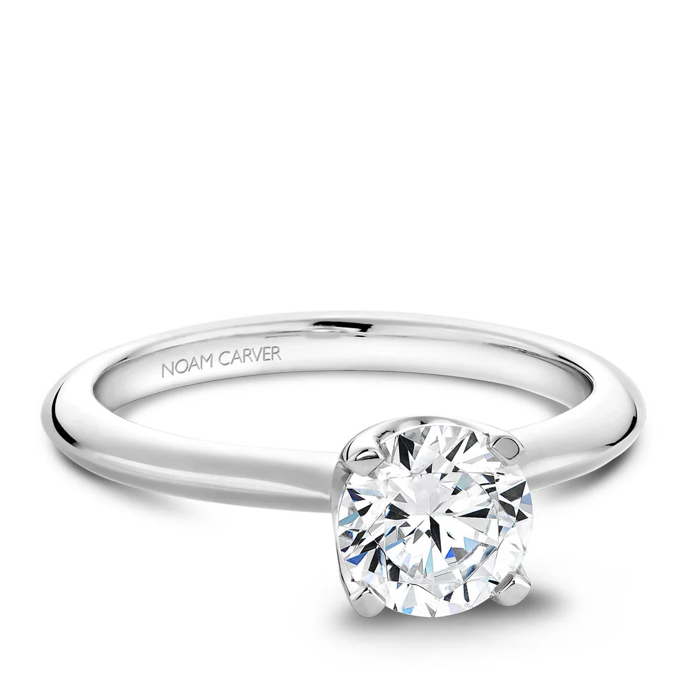 Noam Carver White Gold Engagement Ring Setting - Image 2