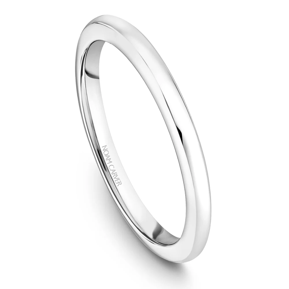 Noam Carver White Gold Engagement Ring Setting with Diamond Halo (0.27 CTW) - Image 4