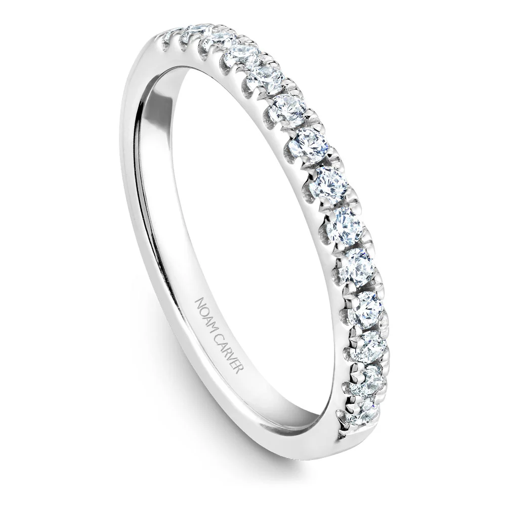 Noam Carver White Gold Floral Halo Engagement Ring Setting (0.59 CTW) - Image 5