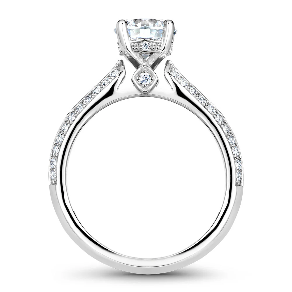 Noam Carver White Gold Knife Edge Diamond Engagement Ring Setting (0.40 CTW) - Image 3