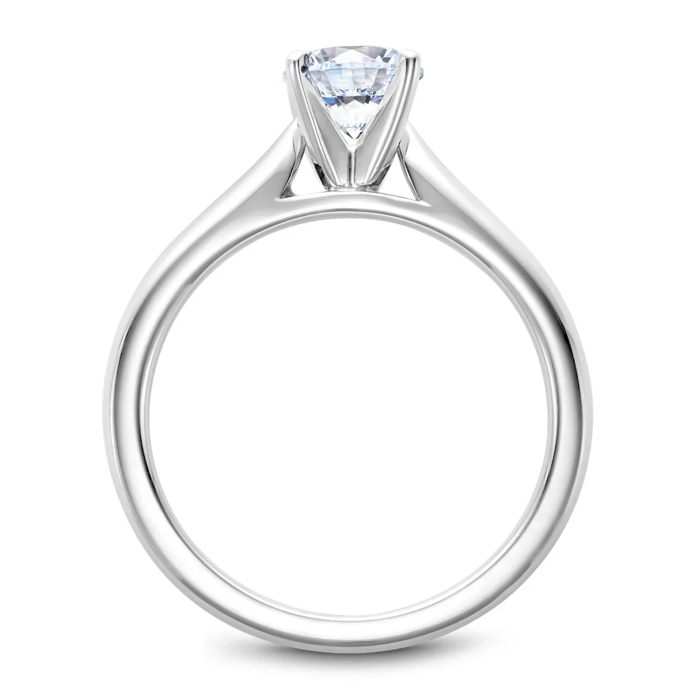 Noam Carver White Gold Solitaire Engagement Ring Setting - Image 3