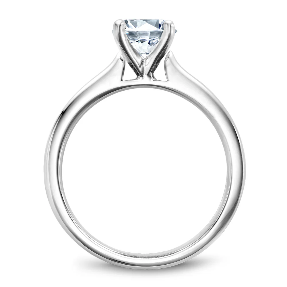 Noam Carver White Gold Solitaire Engagement Ring Setting - Image 3