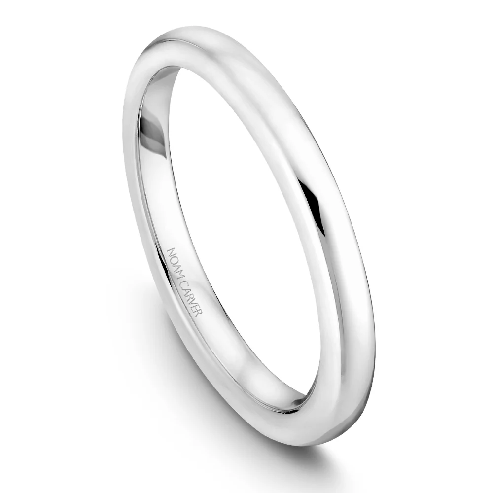 Noam Carver White Gold Solitaire Engagement Ring Setting - Image 5