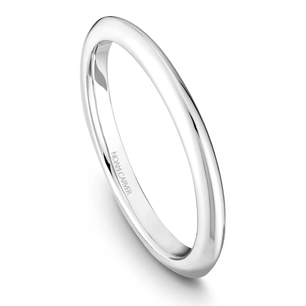 Noam Carver White Gold Solitaire Engagement Ring Setting - Image 5