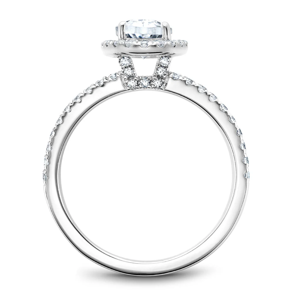 Noam Carver White Gold Split Shank Diamond Engagement Ring Setting (0.62 CTW) - Image 2