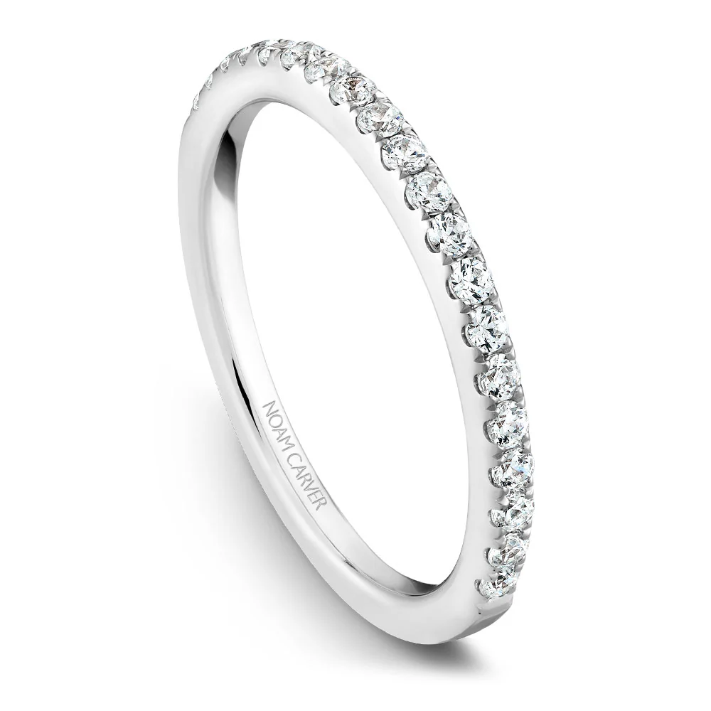 Noam Carver White Gold Split Shank Diamond Engagement Ring Setting (0.62 CTW) - Image 5
