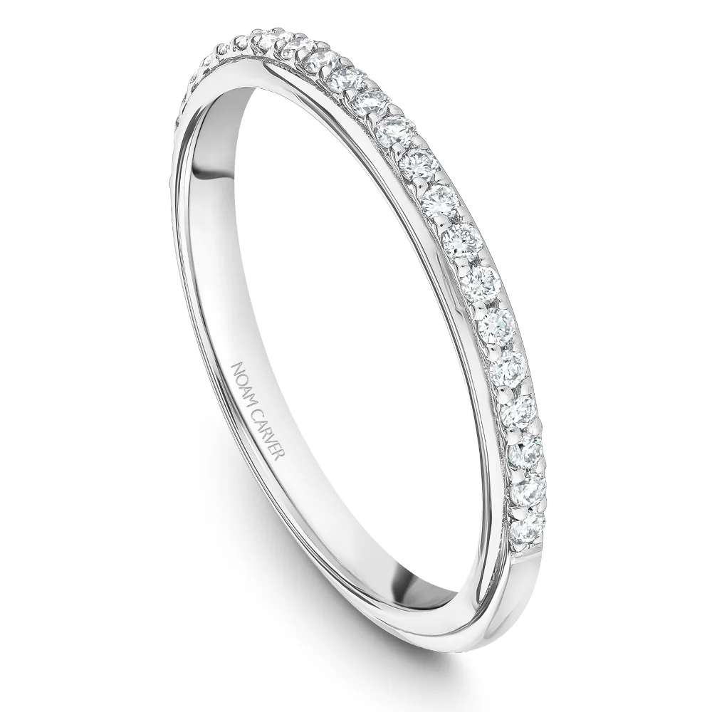Noam Carver White Gold Vintage Diamond Engagement Ring Setting (0.06 CTW) - Image 4