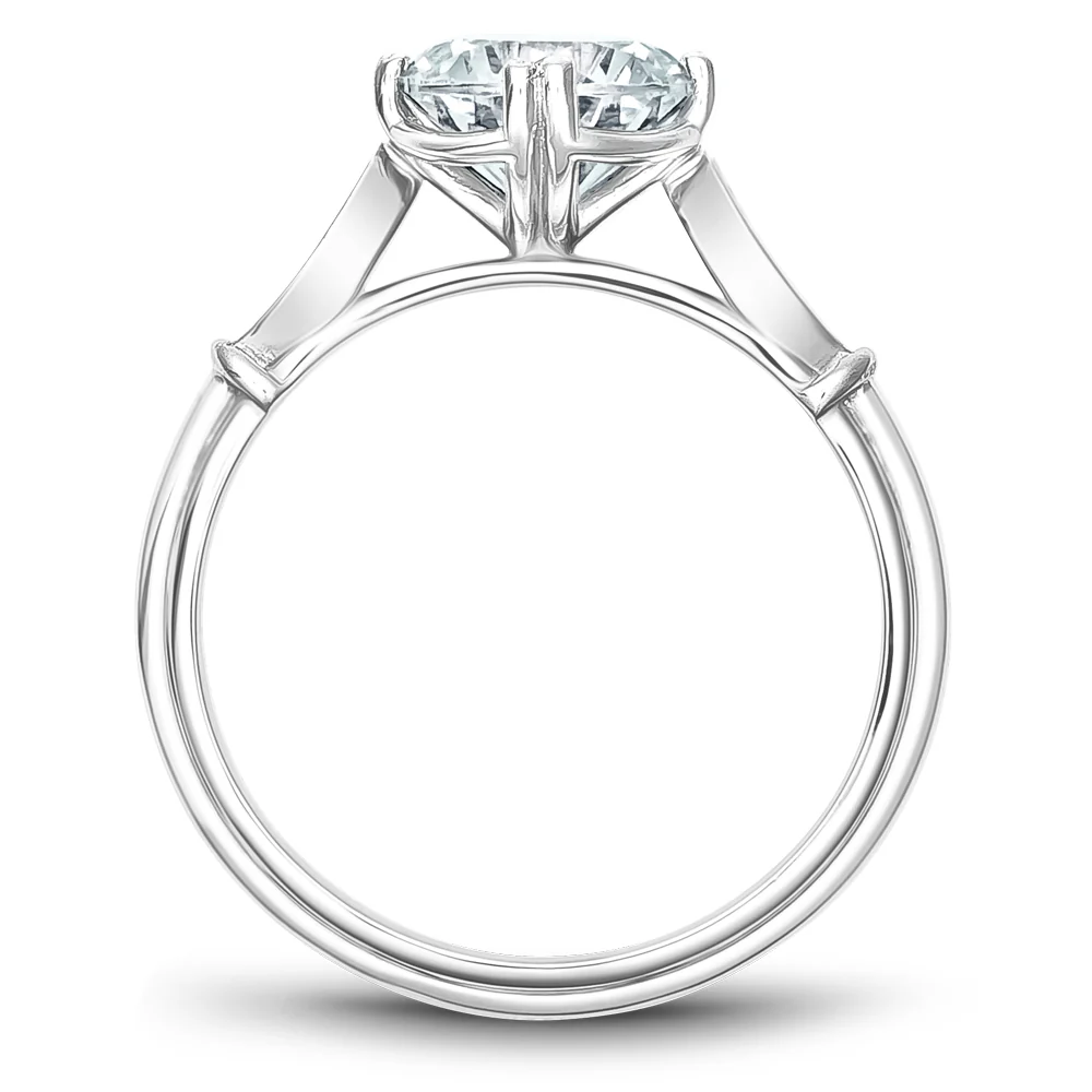 Noam Carver White Gold Vintage Diamond Engagement Ring Setting (0.06 CTW) - Image 3