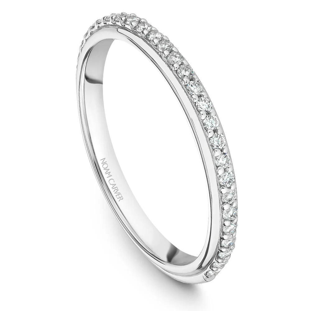 Noam Carver White Gold Vintage Diamond Engagement Ring Setting (0.06 CTW) - Image 5