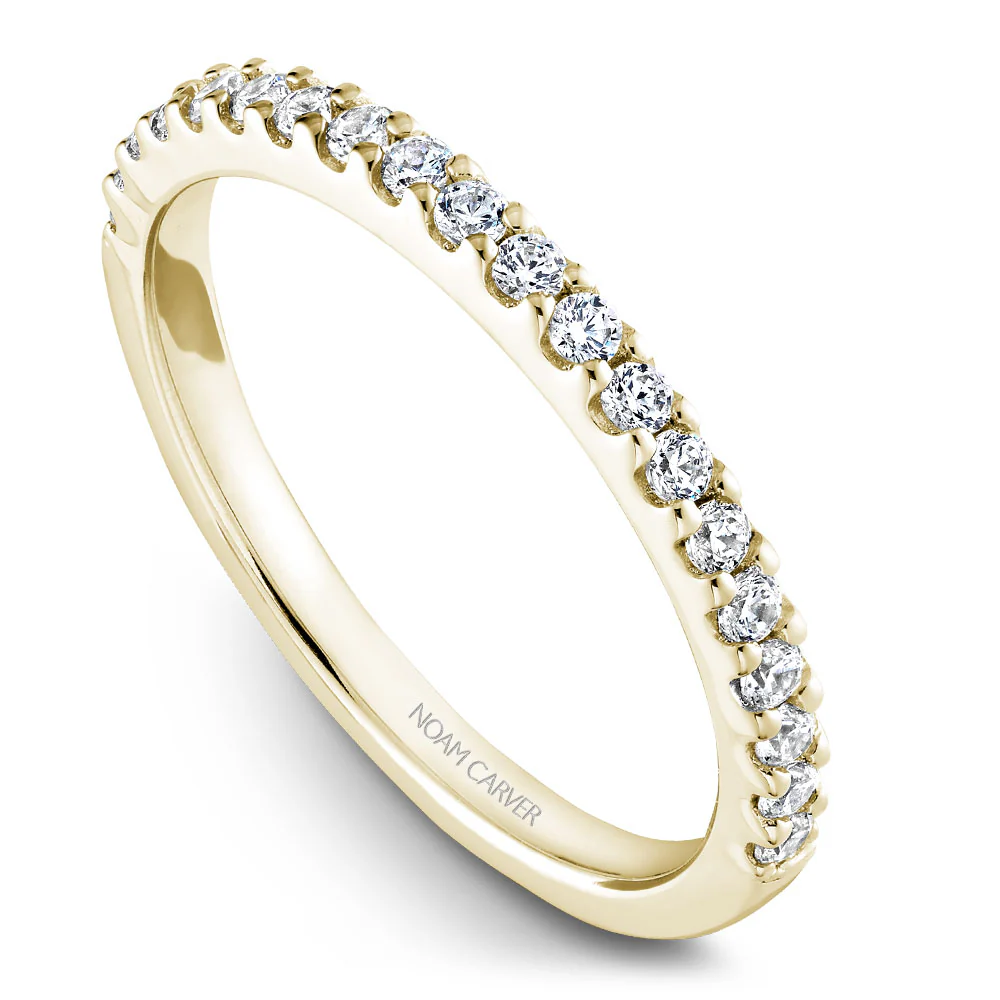 Noam Carver Yellow Gold 3-Stone Diamond Engagement Ring Setting (0.70 CTW) - Image 5