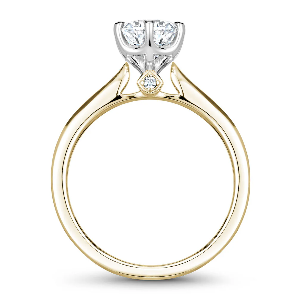 Noam Carver Yellow Gold 6-Prong Diamond Engagement Ring Setting  (0.02 CTW) - Image 3