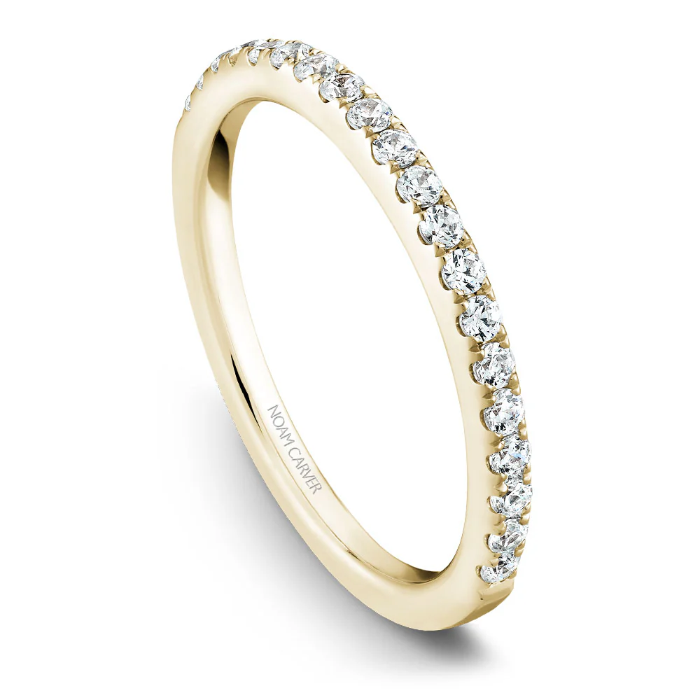 Noam Carver Yellow Gold Diamond Engagement Ring Setting (0.16 CTW) - Image 5