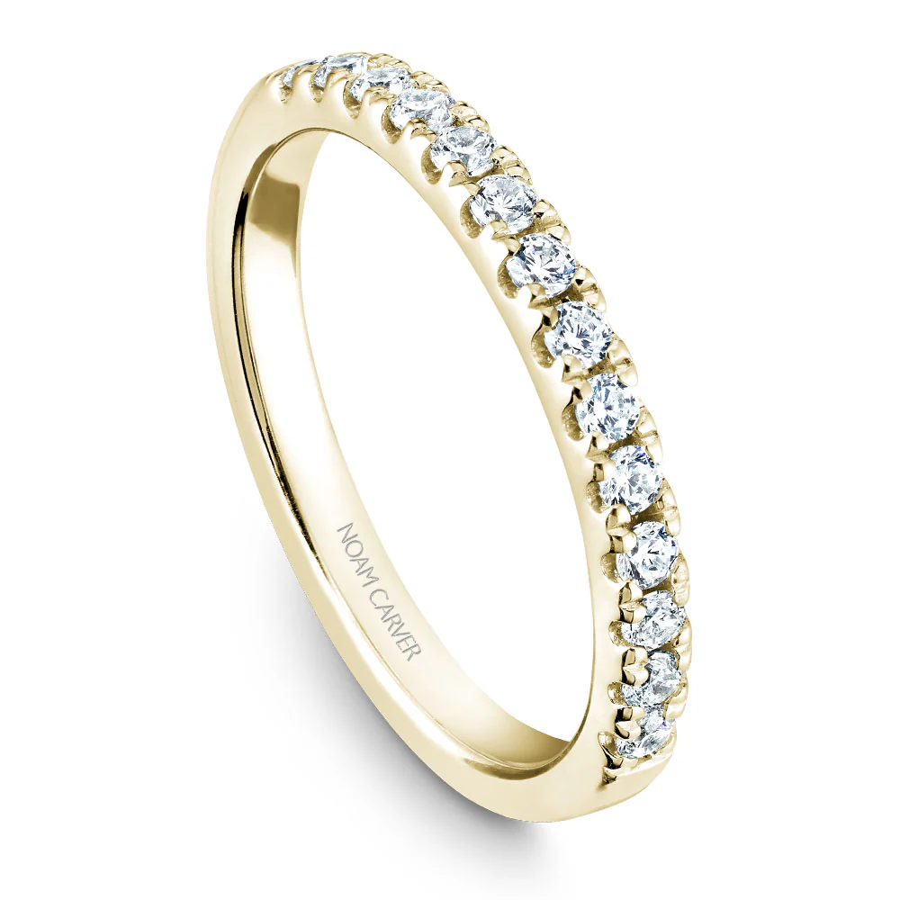 Noam Carver Yellow Gold Floral Halo Engagement Ring Setting  (0.59 CTW) - Image 5