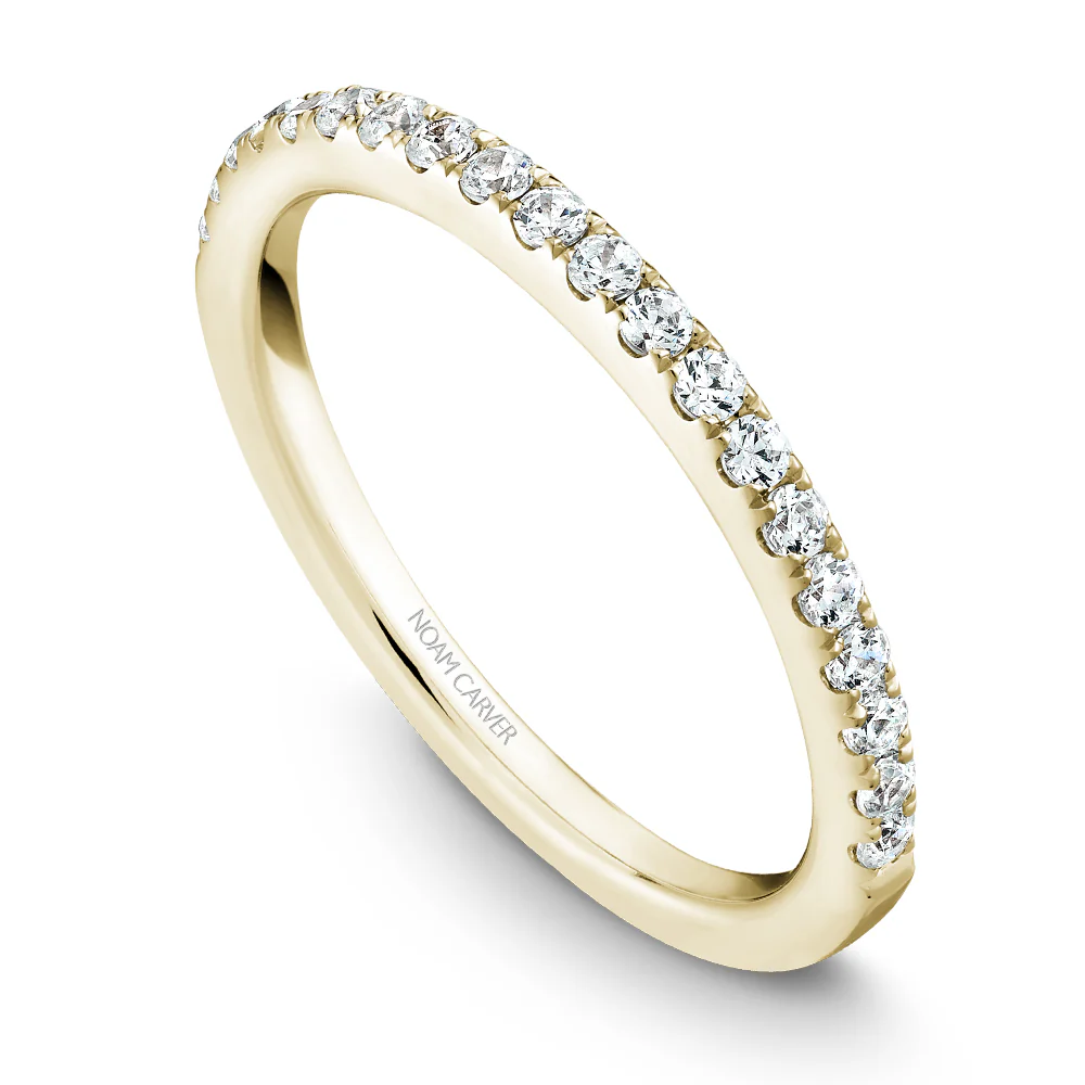 Noam Carver Yellow Gold Solitaire Engagement Ring Setting (0.28 CTW) - Image 4